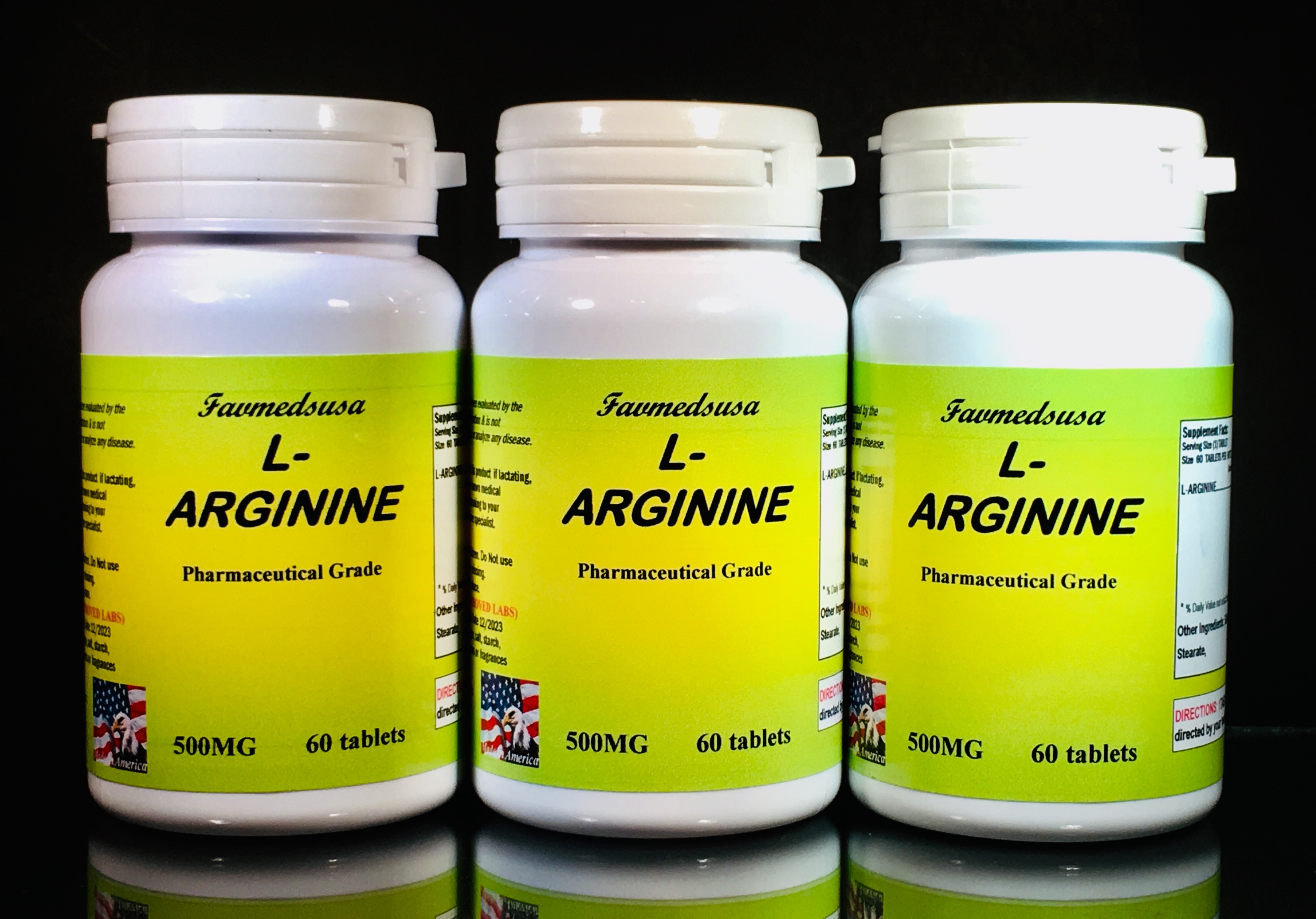  L-Arginine 500mg - 180 (3x60) tablets